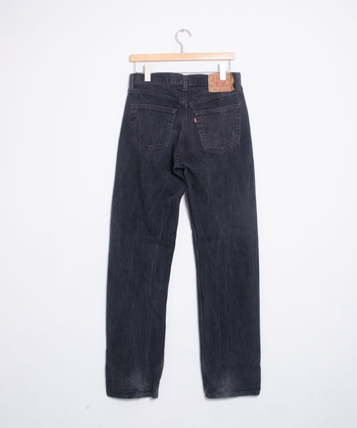 Denim negro 501 de Levi de 1990 en EE. UU. -W32 L34