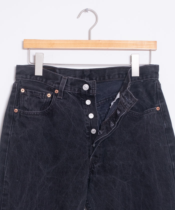 Denim negro 501 de Levi de 1990 en EE. UU. -W32 L34