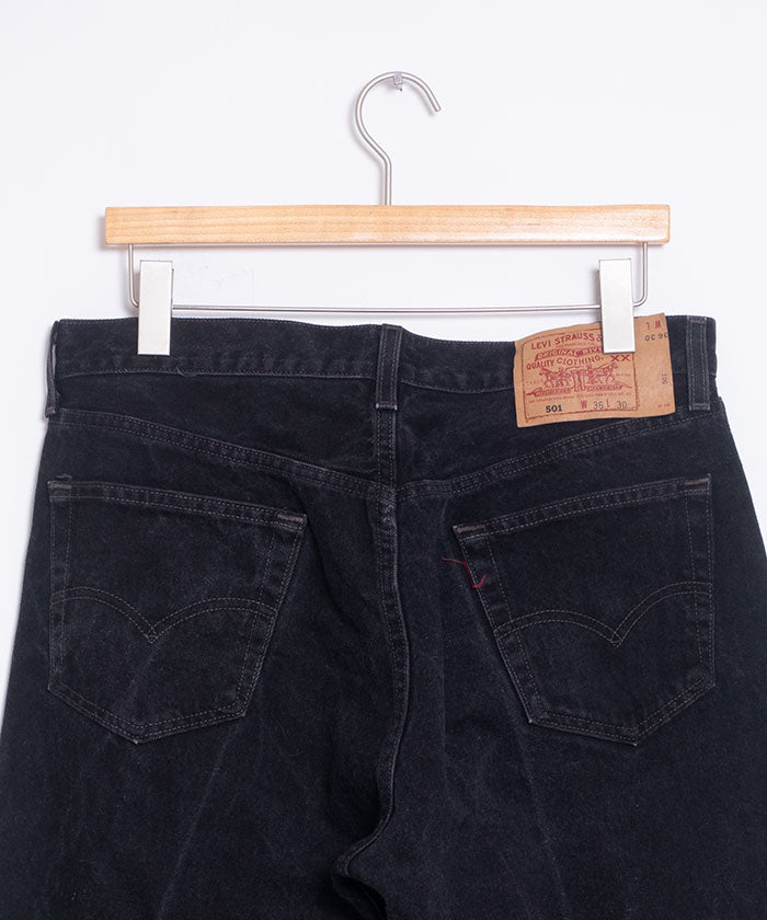 Denim negro 501 de Levi de 1990 en EE. UU. -W36 L30