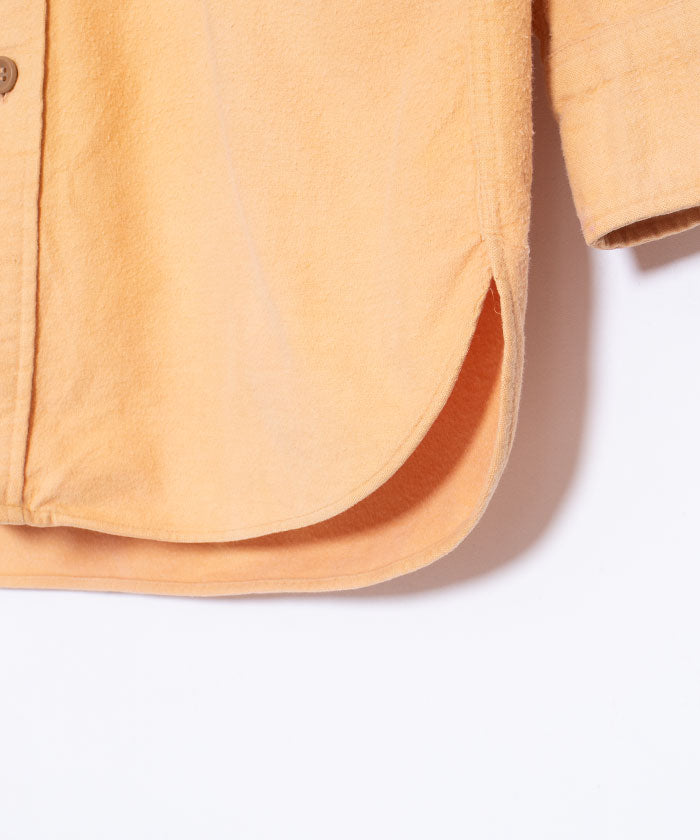 1960's L.L.BEAN CHAMOIS SHIRT - YELLOW BEIGE / 60s アメリカ製 エルエルビーン シャモアシャツ ビンテージ 筆記体タグ