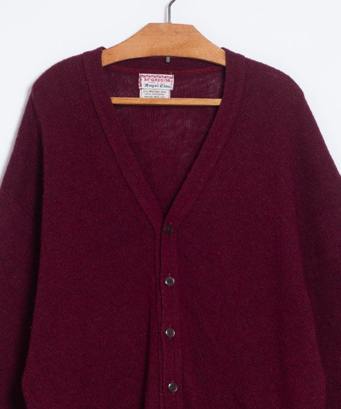 1960’s McGREGOR ROYAL CLAN SHETLAND WOOL KNIT CARDIGAN / 60s マクレガー アメリカ製 シェットランドウールニット カーディガン