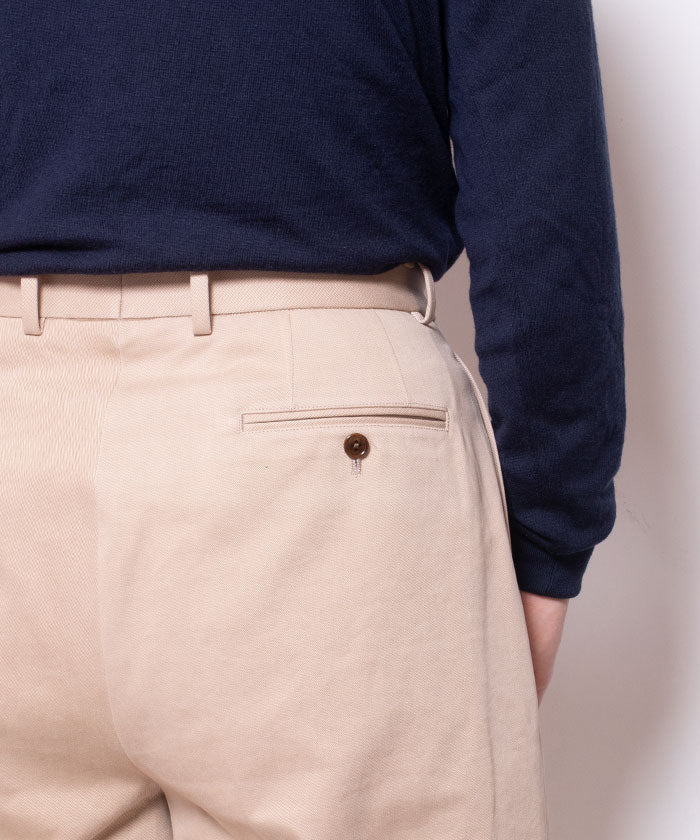 【NEAT】2024SS THREE TIMES NIDOM NEAT CHINO SHORTS - BEIGE / ニート スリータイムズ ニドム ニートチノショーツ