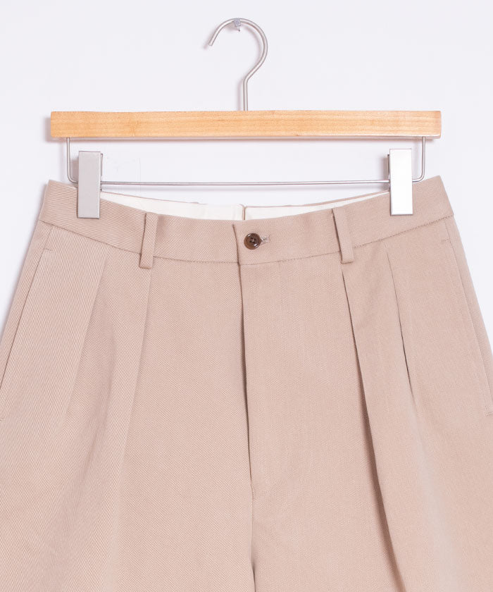 【NEAT】2024SS THREE TIMES NIDOM NEAT CHINO SHORTS - BEIGE / ニート スリータイムズ ニドム ニートチノショーツ