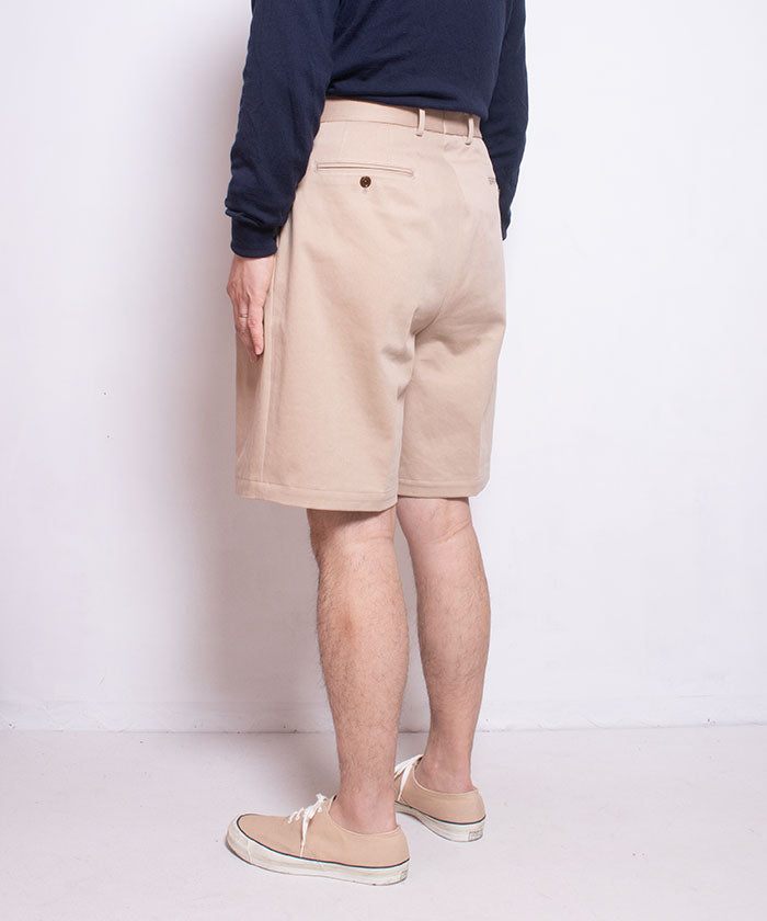 【NEAT】2024SS THREE TIMES NIDOM NEAT CHINO SHORTS - BEIGE / ニート スリータイムズ ニドム ニートチノショーツ