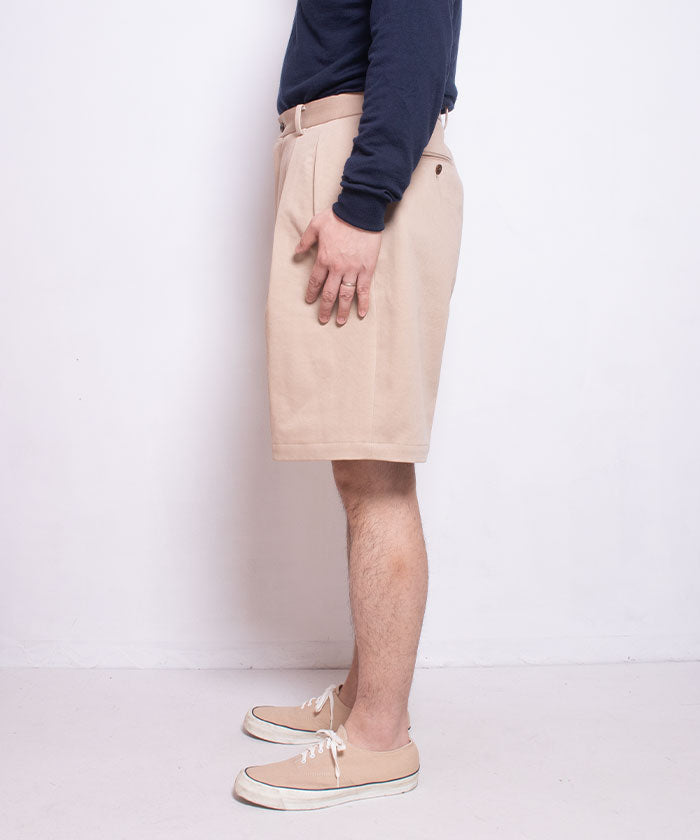 【NEAT】2024SS THREE TIMES NIDOM NEAT CHINO SHORTS - BEIGE / ニート スリータイムズ ニドム ニートチノショーツ