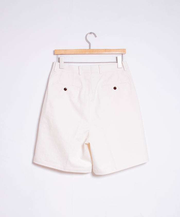 【NEAT】2024SS THREE TIMES NIDOM NEAT CHINO SHORTS - IVORY / ニート スリータイムズ ニドム ニートチノショーツ