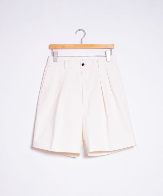 【NEAT】2024SS THREE TIMES NIDOM NEAT CHINO SHORTS - IVORY / ニート スリータイムズ ニドム ニートチノショーツ