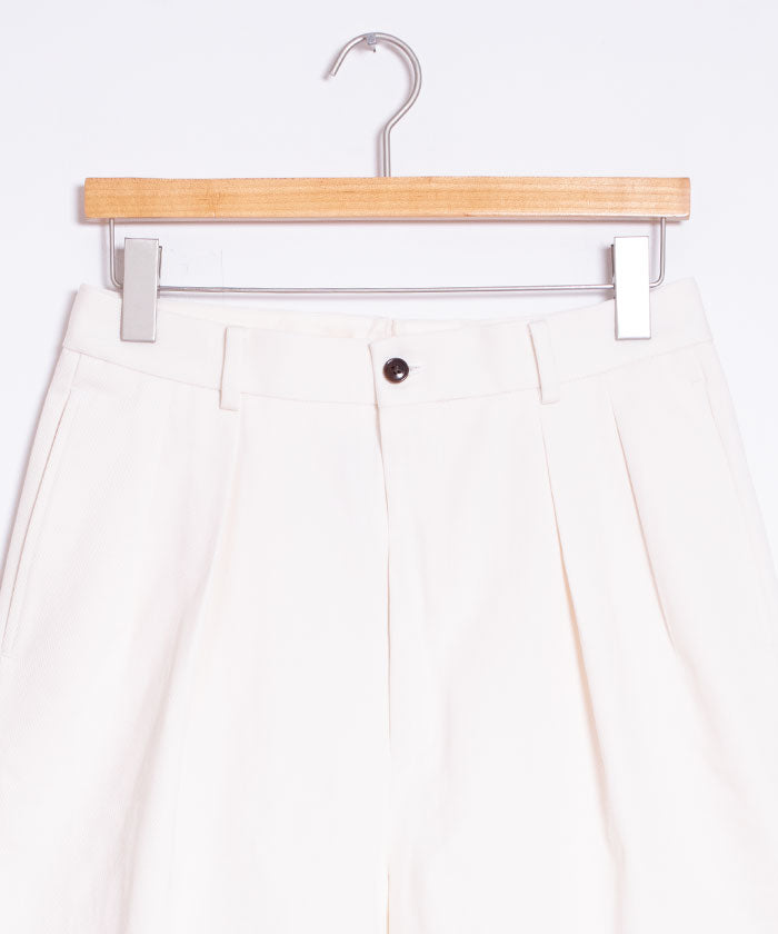 【NEAT】2024SS THREE TIMES NIDOM NEAT CHINO SHORTS - IVORY / ニート スリータイムズ ニドム ニートチノショーツ