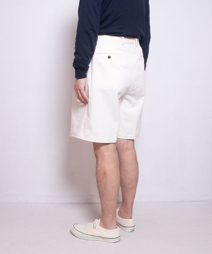 【NEAT】2024SS THREE TIMES NIDOM NEAT CHINO SHORTS - IVORY / ニート スリータイムズ ニドム ニートチノショーツ