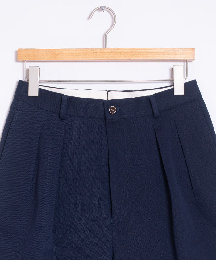 【NEAT】2024SS THREE TIMES NIDOM NEAT CHINO SHORTS - NAVY / ニート スリータイムズ ニドム ニートチノショーツ