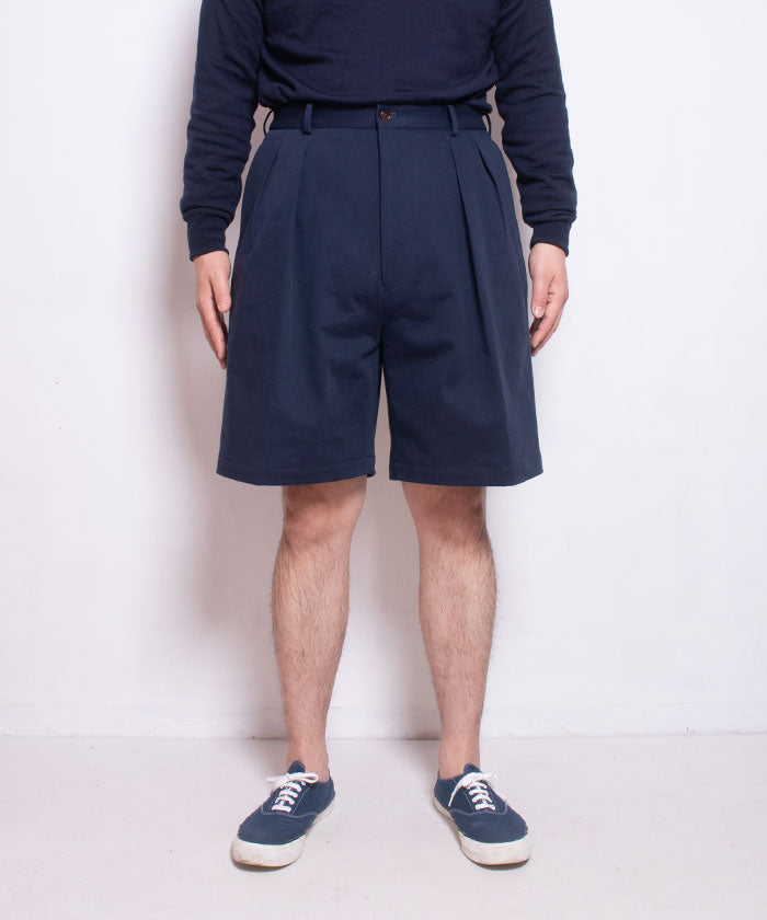 【NEAT】2024SS THREE TIMES NIDOM NEAT CHINO SHORTS - NAVY / ニート スリータイムズ ニドム ニートチノショーツ