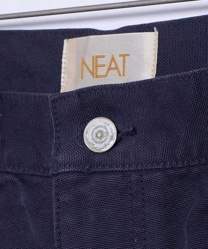 【NEAT】2024SS COLOR COTTON DUCK PANTS / ニート カラーコットンダックパンツ ブラック