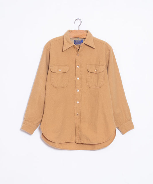 1970’s PENDLETON WOOL SHIRT - YELLOW BEIGE / 70s アメリカ製 ペンドルトン ウールシャツ ベージュ