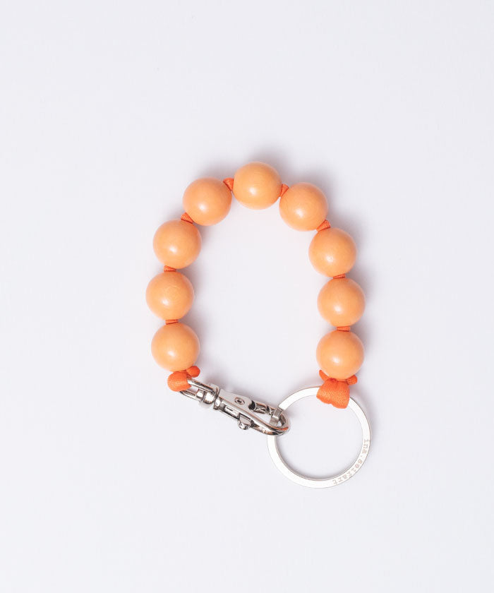 BIG PERLEN SHORT KEYHOLDER - PEACH & ORANGE