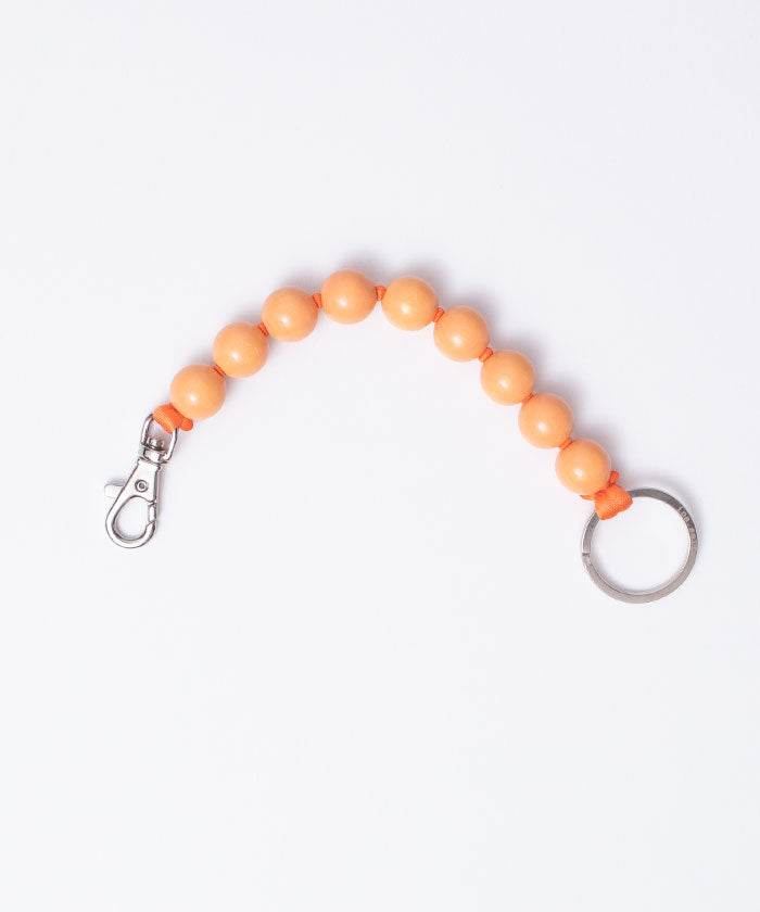 BIG PERLEN SHORT KEYHOLDER - PEACH & ORANGE