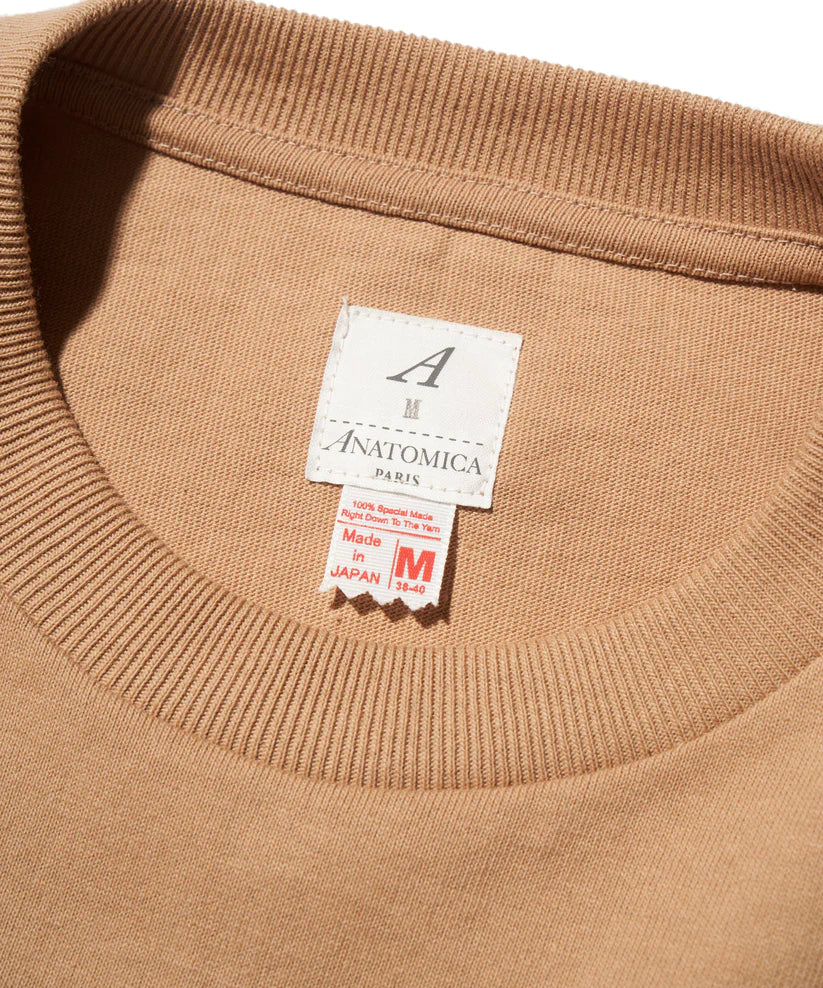 【ANATOMICA】 POCKET TEE - SAND / アナトミカ ポケットTシャツ