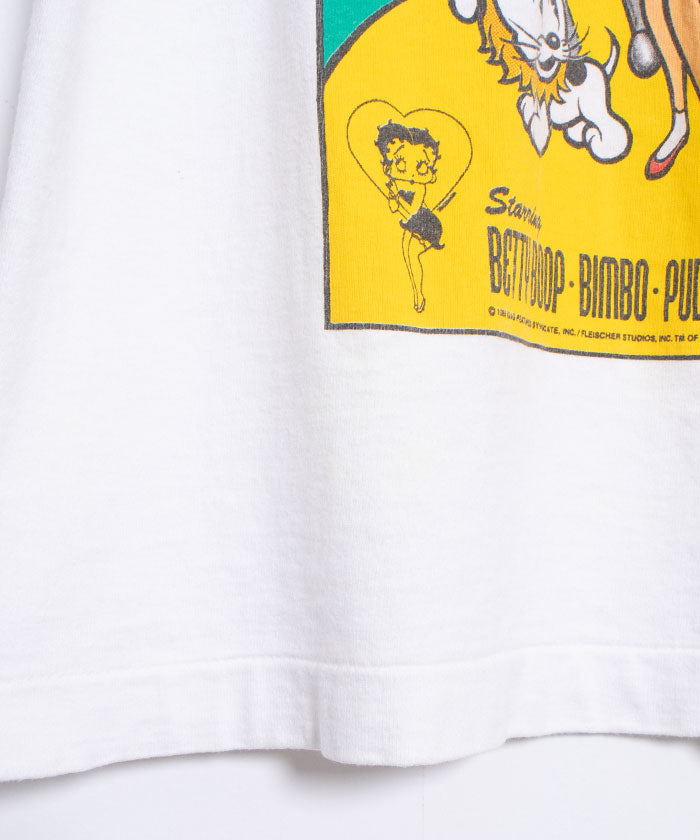 1990's FRUIT OF THE ROOM TEE BETTY BOOP & WIZARD OF OZ MADE IN USA / アメリカ製 フルーツ オブ ザ ルーム ベティ・ブープ & オズの魔法使い コラボレーションデザイン Tシャツ