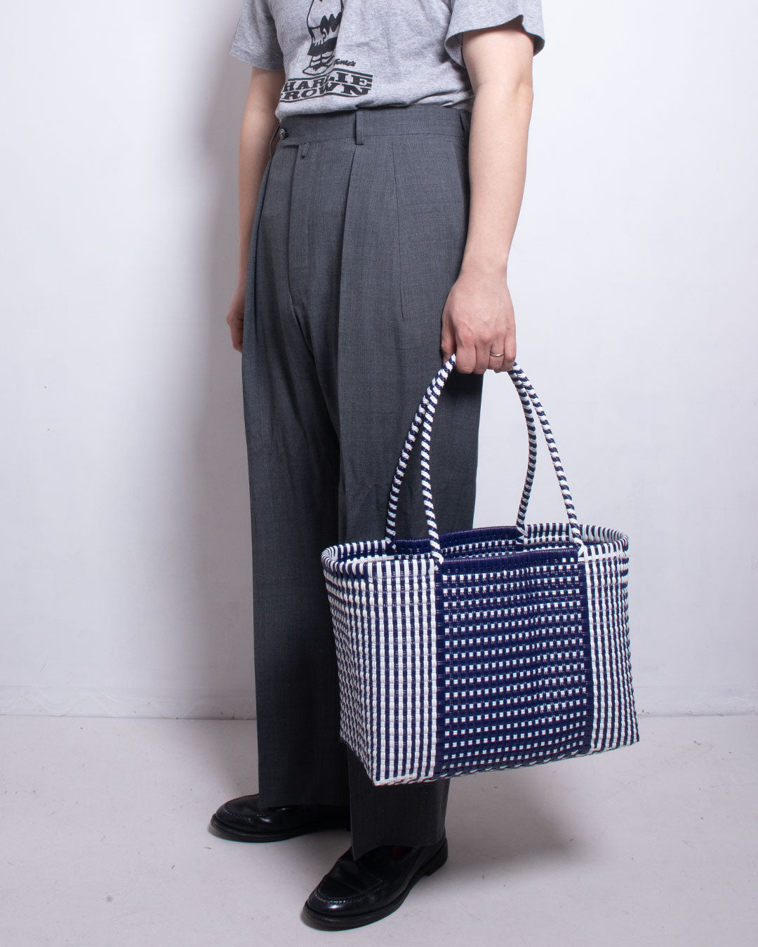 【Diminutivo】TSUKIJI TOTES DOT & STRIPES / ディミヌティーボ メルカドバッグ 2024SS