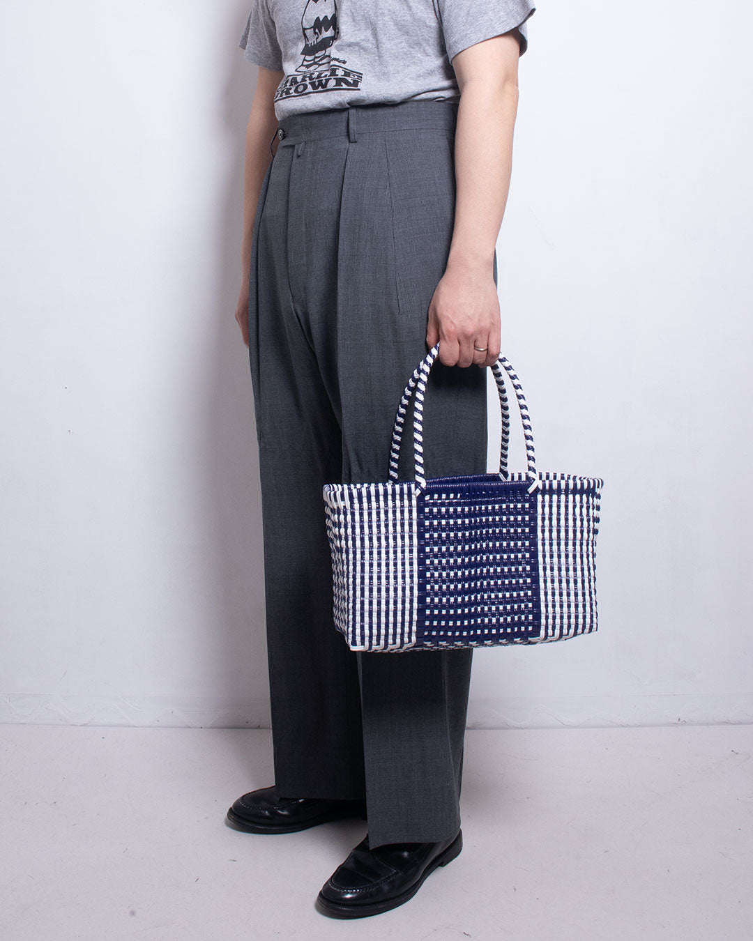 【Diminutivo】TSUKIJI TOTES DOT & STRIPES / ディミヌティーボ メルカドバッグ 2024SS