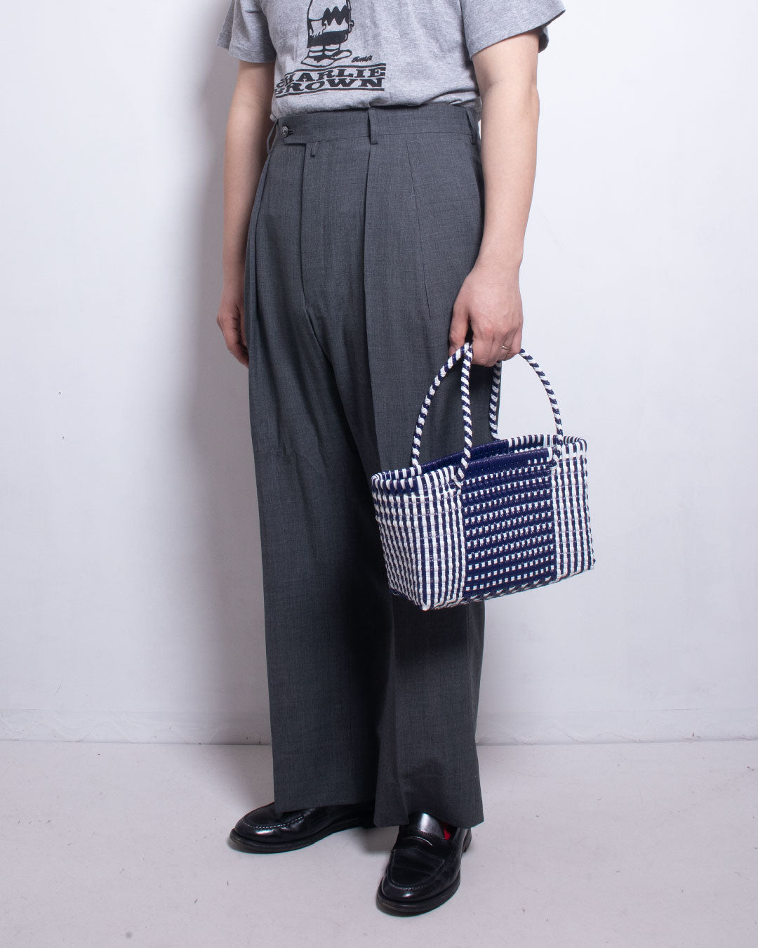 【Diminutivo】TSUKIJI TOTES DOT & STRIPES / ディミヌティーボ メルカドバッグ 2024SS