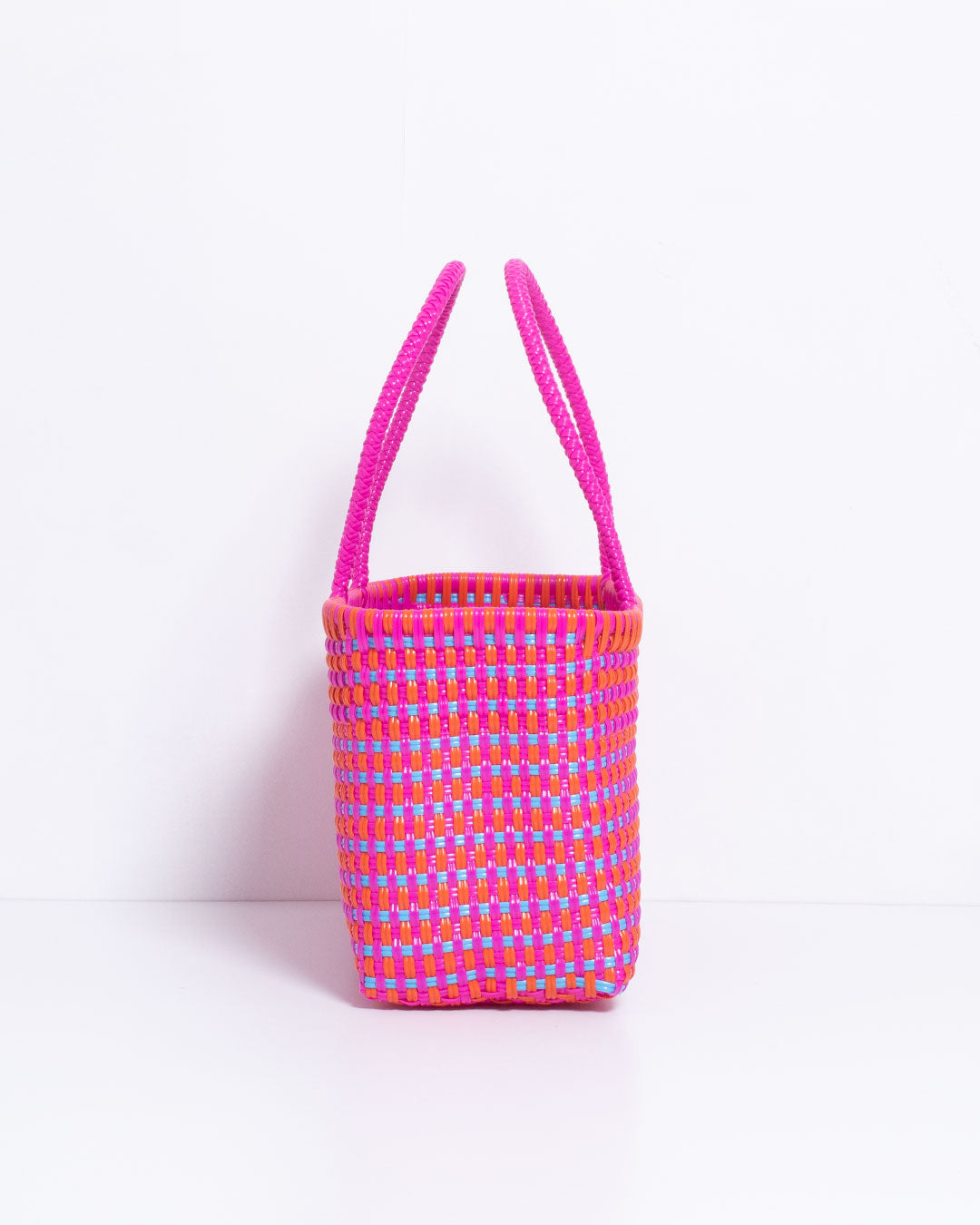 【Diminutivo】TSUKIJI TOTES GINGHAM CHECK - PINK MIX / ディミヌティーボ メルカドバッグ