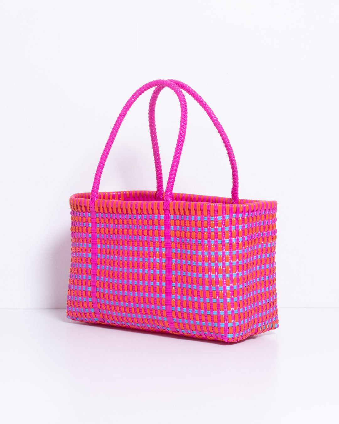 【Diminutivo】TSUKIJI TOTES GINGHAM CHECK - PINK MIX / ディミヌティーボ メルカドバッグ