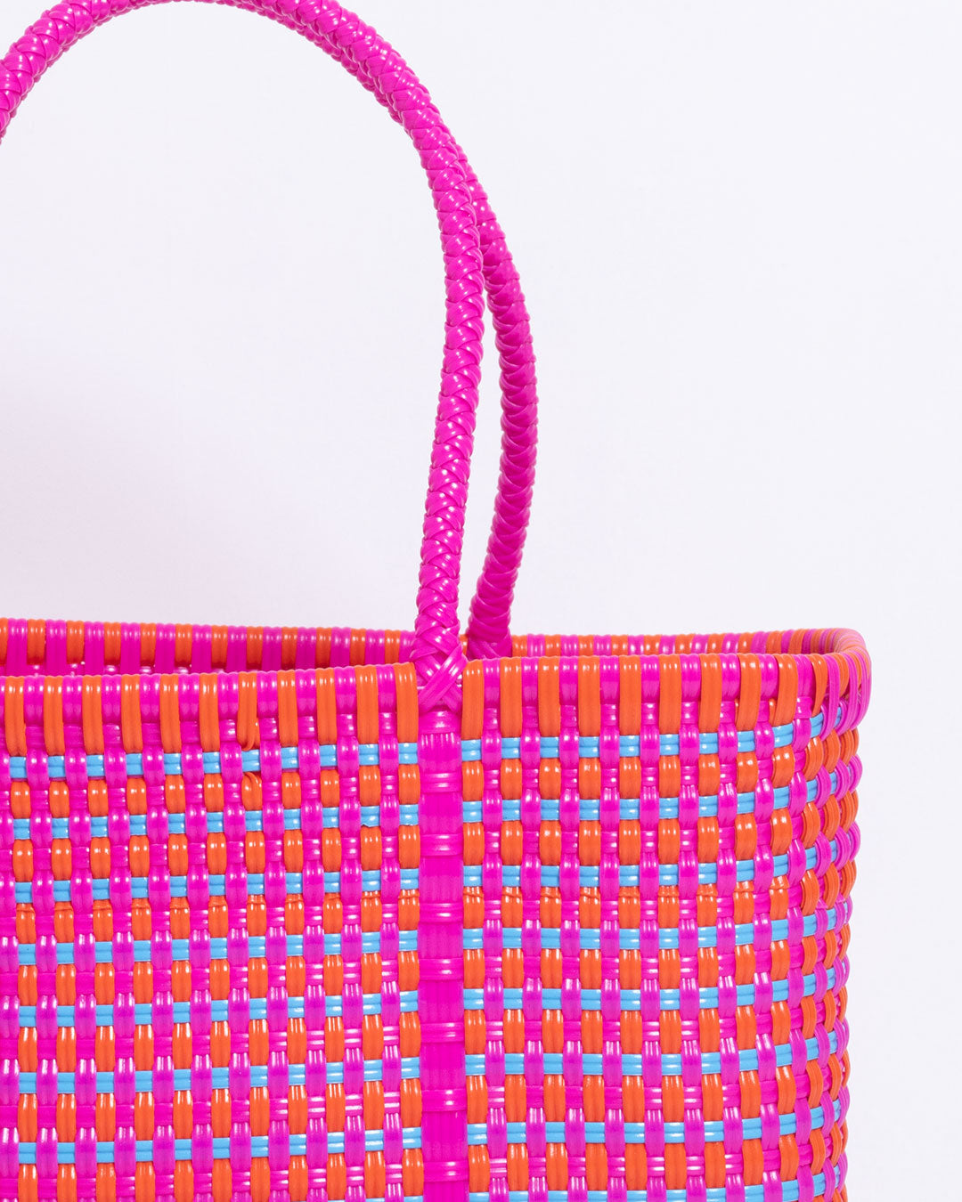 【Diminutivo】TSUKIJI TOTES GINGHAM CHECK - PINK MIX / ディミヌティーボ メルカドバッグ