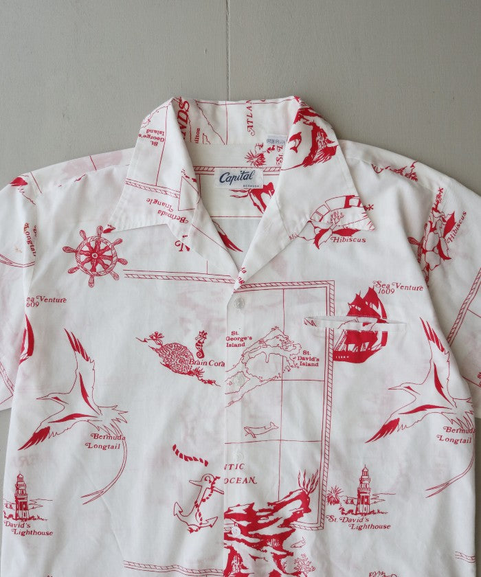 1980's CAPITAL HAWAIIAN SHIRT - A'r139 Kamakura