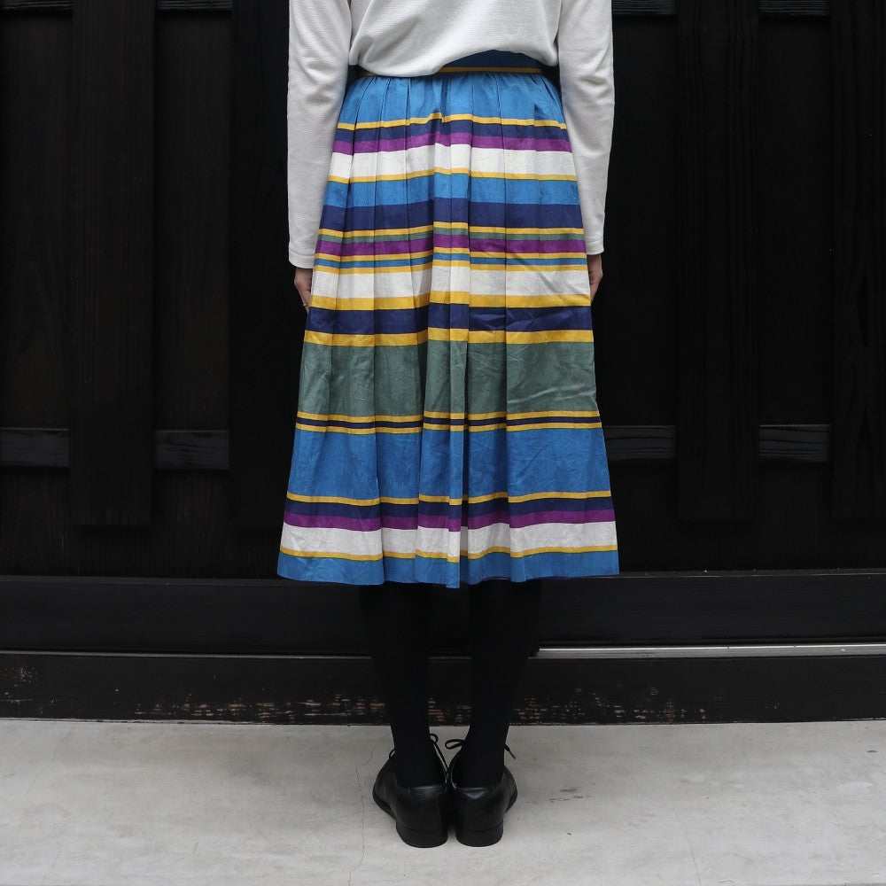 VINTAGE ALAN AUSTIN MULTI BORDER SKIRT（ビンテージ フランス製 マルチボーダースカート）