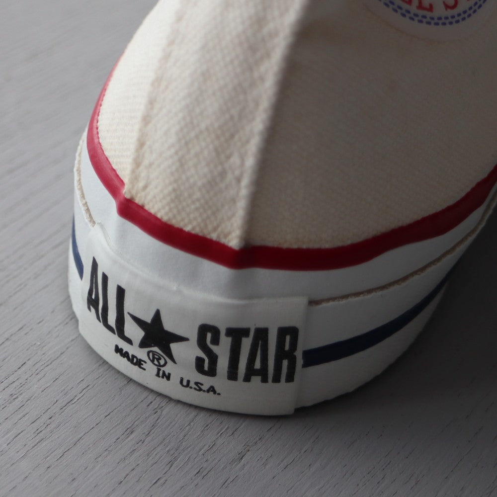 1980’s CONVERSE ALLSTAR HICUT SNEAKER DEADSTOCK - NATURAL / アメリカ製 コンバースオールスター ハイカット 銀箱